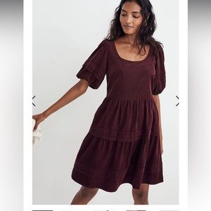 Corduroy Tiered Mini Dress - Never been worn